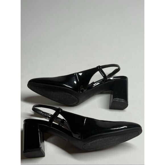 Unisa Hayney Womens Pointed Closed Toe Block Heel Pumps Size 6 Black See Notes - Picture 8 of 10